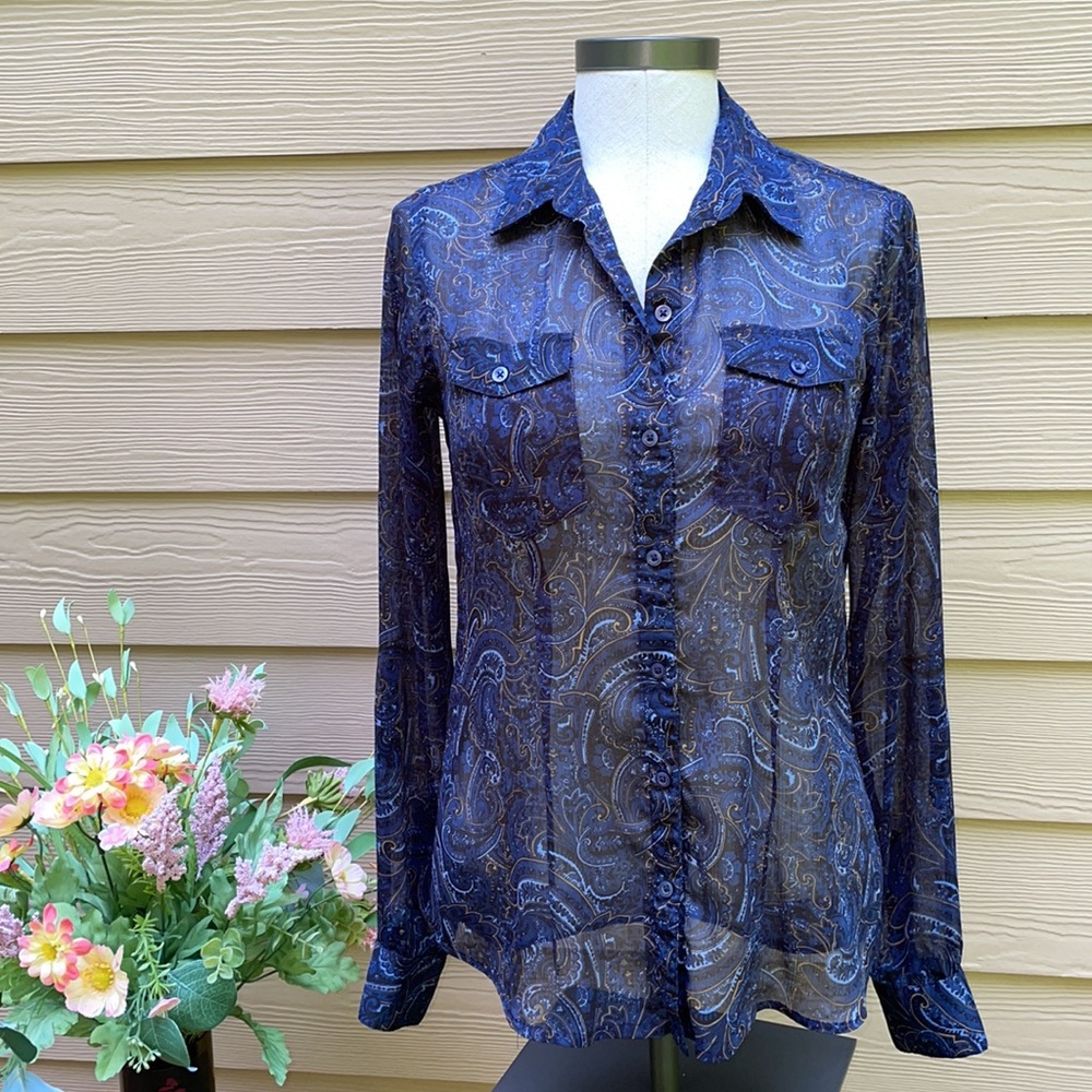 Eddie Bauer Sheer Blouse